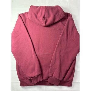 Comfrt Oversized Hoodie Plum Rose Berry Tonal Raised Logo Sweatshirt Large
